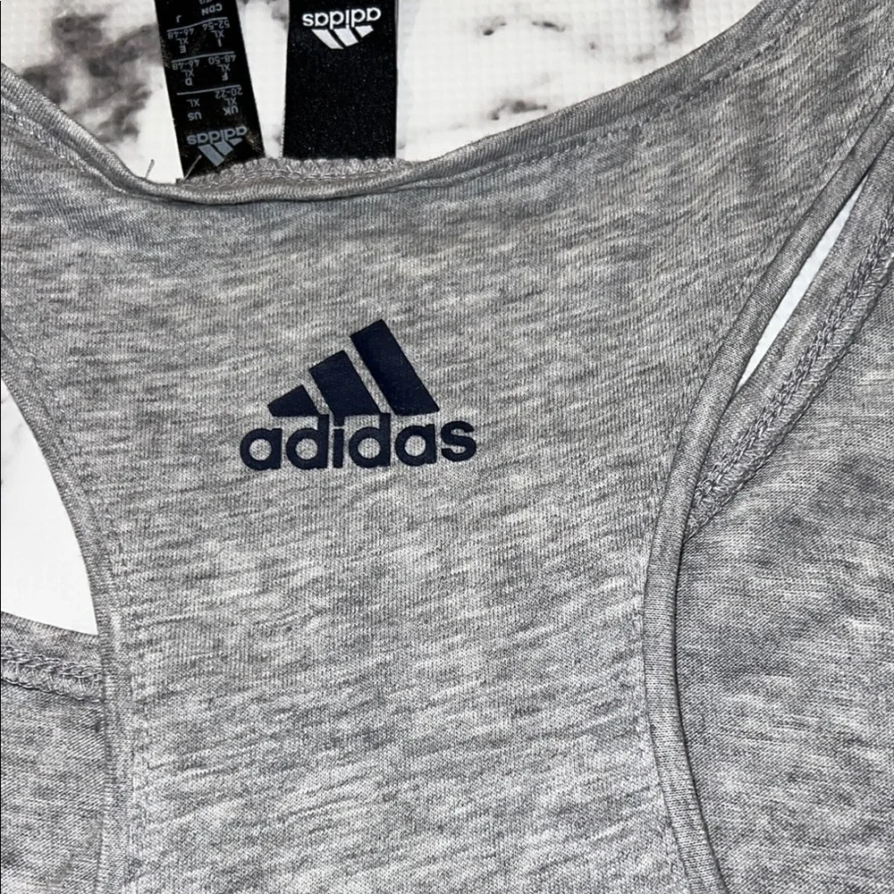 Adidas Gray Sleeveless Racerback Tank Top - Picture 5 of 6